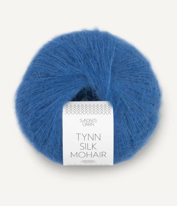 tynn silk mohair sandnes garn seidenmohair edel blau 6044