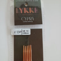 LYKKE Nadelspiel Cypra Strumpfstricknadel Kupfer